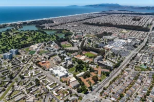 SFSU campus aerial view