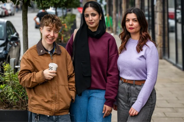 Three ENU students in Edinburgh