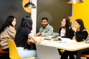 Group of students at BPP working