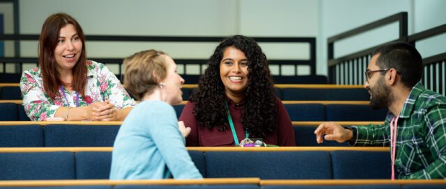 Group of HSU students in lecture theatre