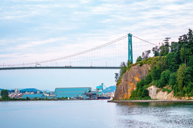 Bridge in Vancouver across river