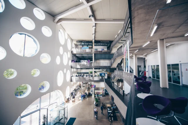 Internal view of Ravensbourne building