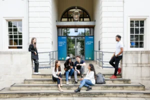 Students Outside Dreadnought Building