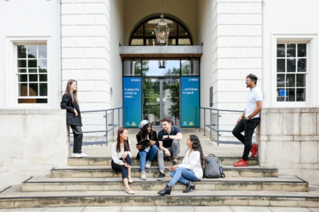 Students Outside Dreadnought Building