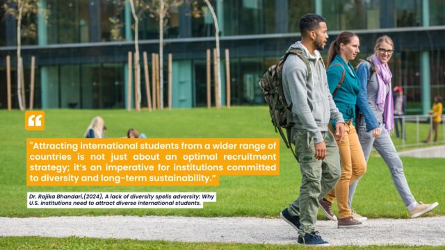 students walking outside on campus