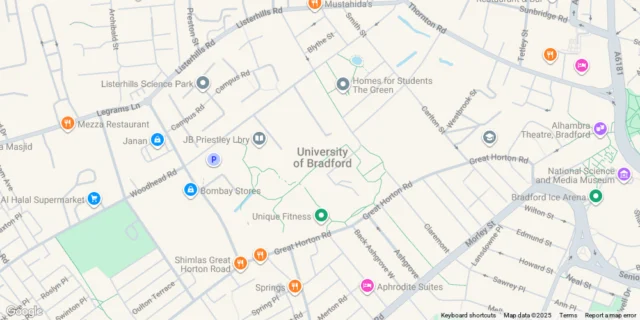 University Of Bradford Map