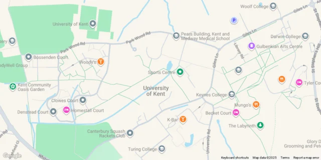 University Of Kent Canterbury Campus Map