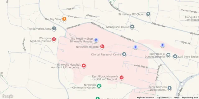 Ninewells Campus map