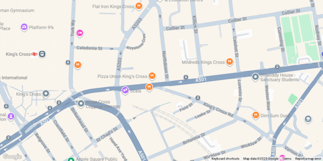Map of BPP Kings cross