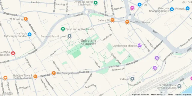 City Campus Dundee map