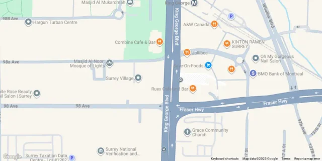 Surrey Satellite campus map