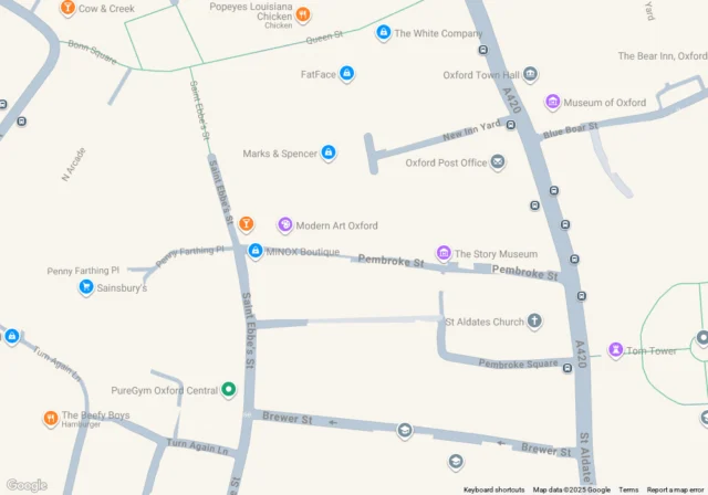 Oxford Centre Map