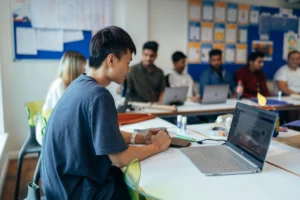 OI LC students in classroom