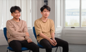 August and Cycus - students from ICD