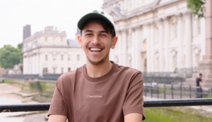Smiling student
